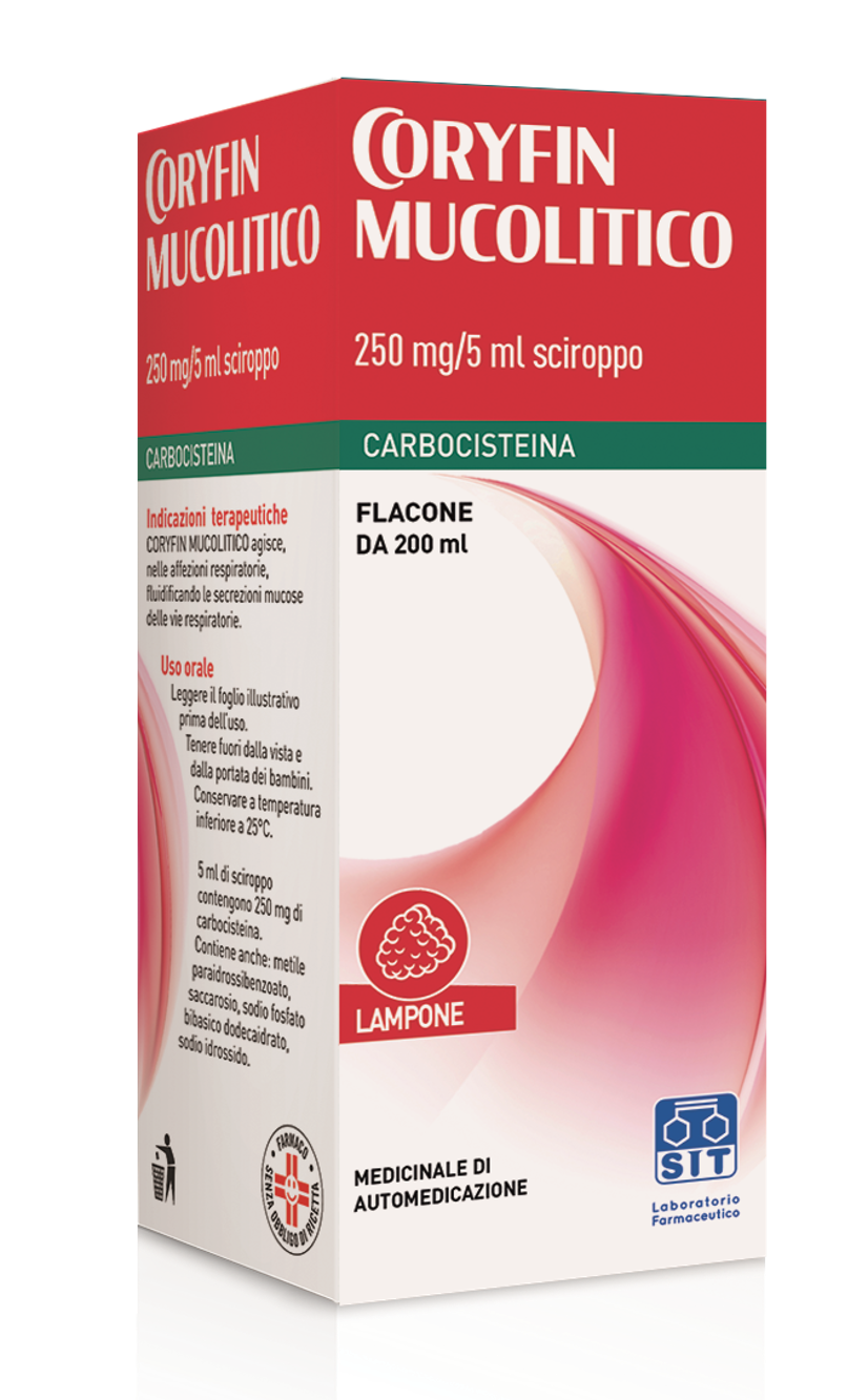 CORYFIN MUCOLITICO*SCIR 200ML - pharmaluna