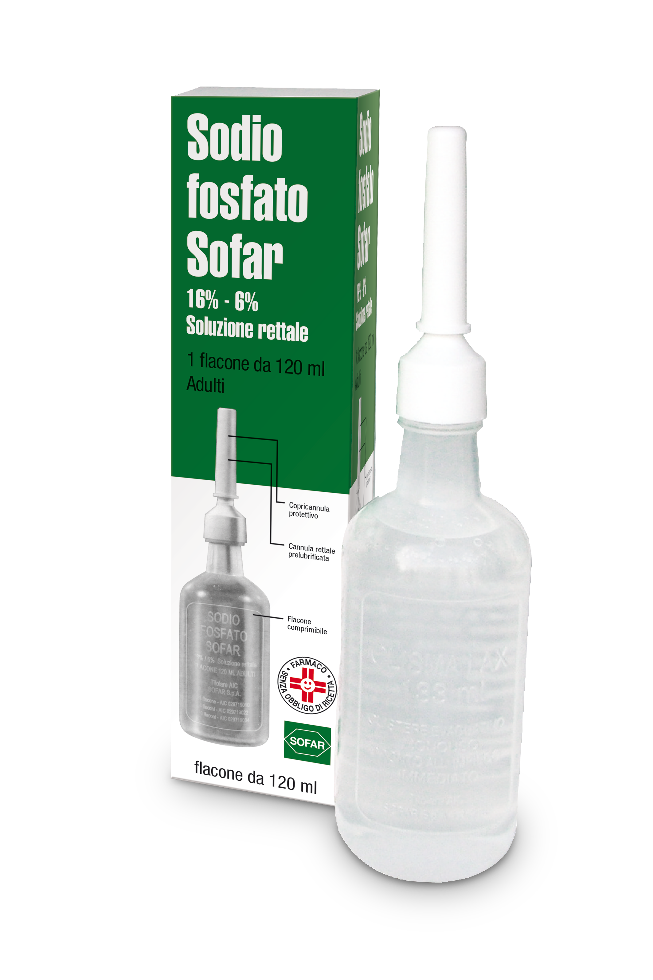 SODIO FOSFATO SOF*RETT 120ML - pharmaluna