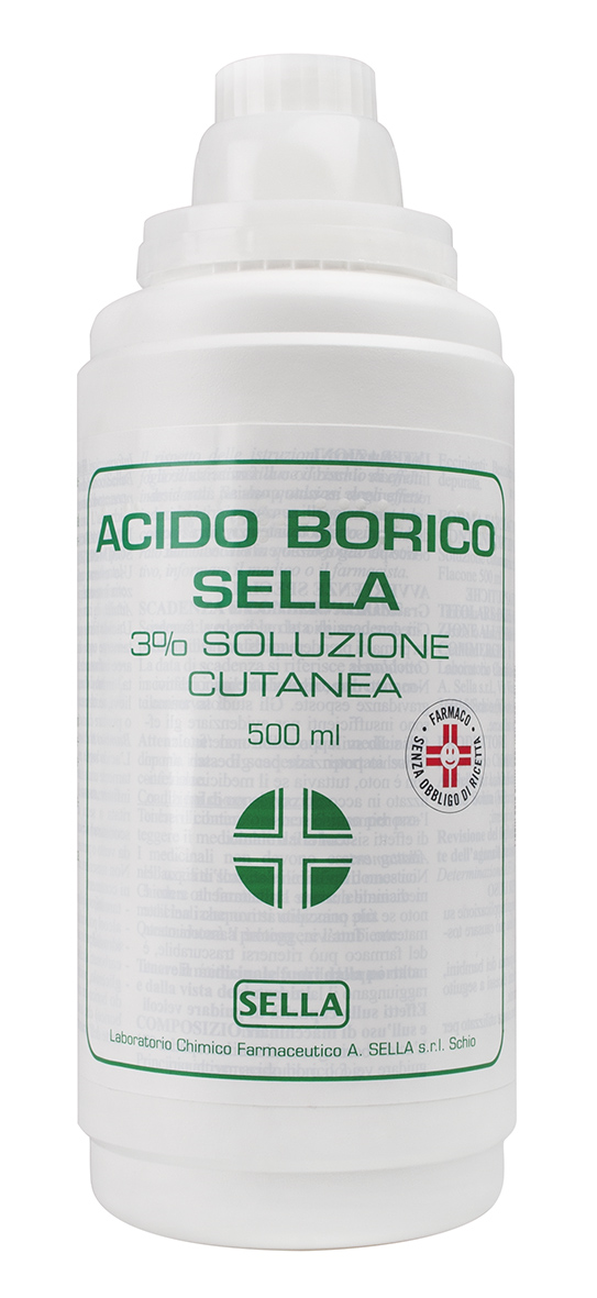 ACIDO BORICO SELLA*3% 500ML - pharmaluna