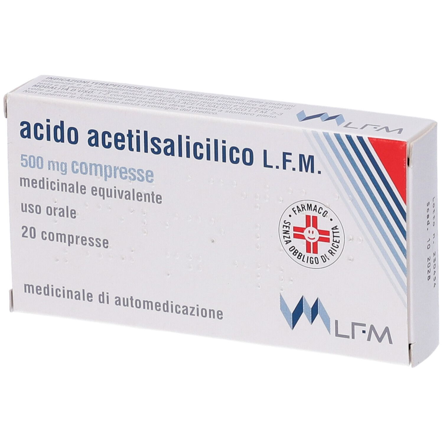 ACIDO ACETILSALIC LFM*20CPR500 - pharmaluna