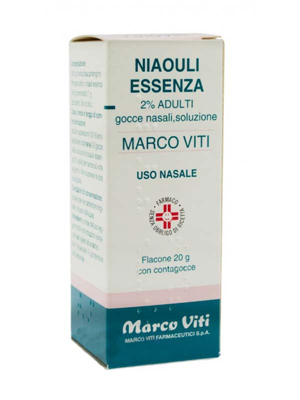 NIAOULI ESSENZA MV*2% GTT 20G - pharmaluna