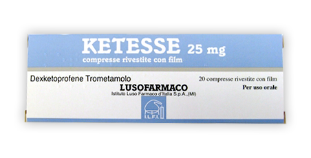 KETESSE*20CPR RIV 25MG - pharmaluna