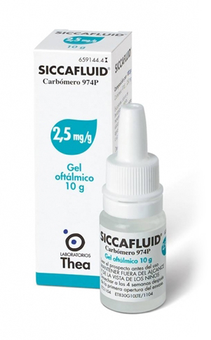 SICCAFLUID*GEL OFT 10G 2,5MG/G - pharmaluna