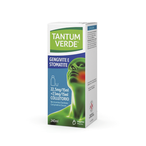 Angelini Tantum Verde Bocca Colluttorio Per  Irritazioni Flacone 240ml - pharmaluna
