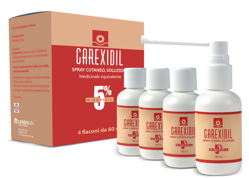 CAREXIDIL*4FL SOLUZ CUT 60ML5% - pharmaluna