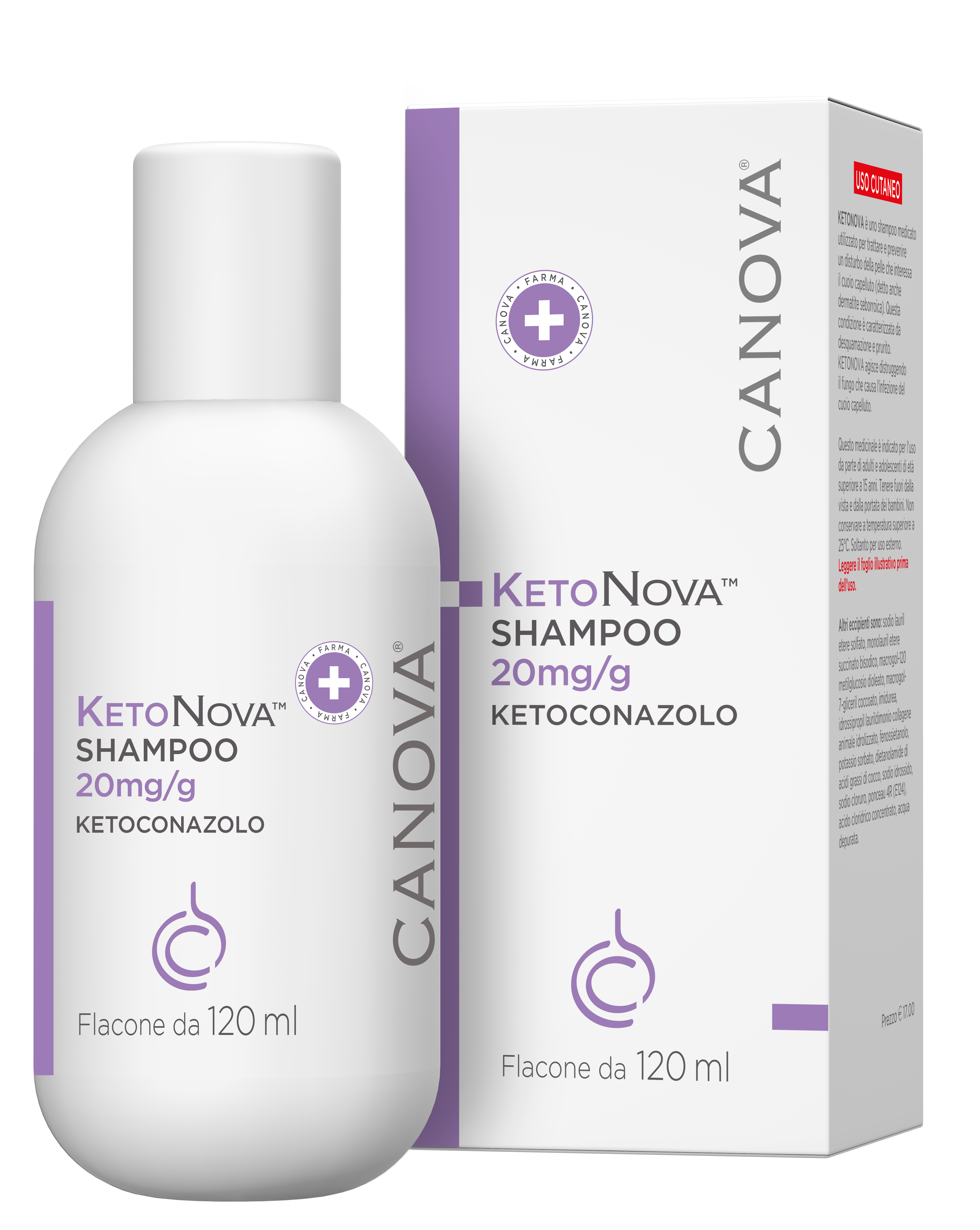 KETONOVA*SHAMPOO 120ML 20MG/G - pharmaluna