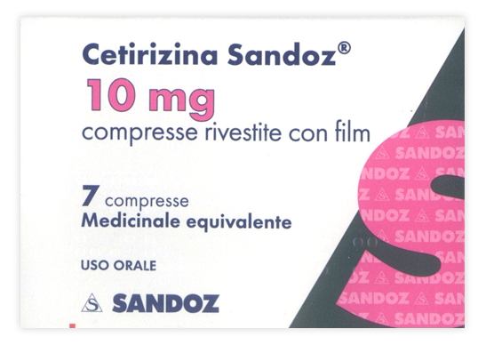 CETIRIZINA SAND*7CPR RIV 10MG - pharmaluna