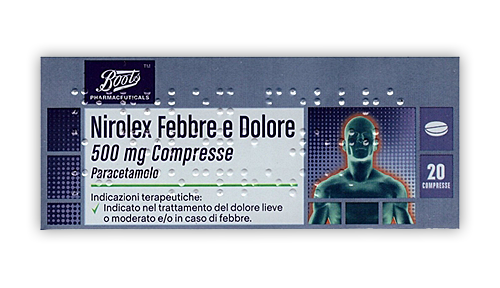 NIROLEX FEBBRE DOL*20CPR 500MG - pharmaluna