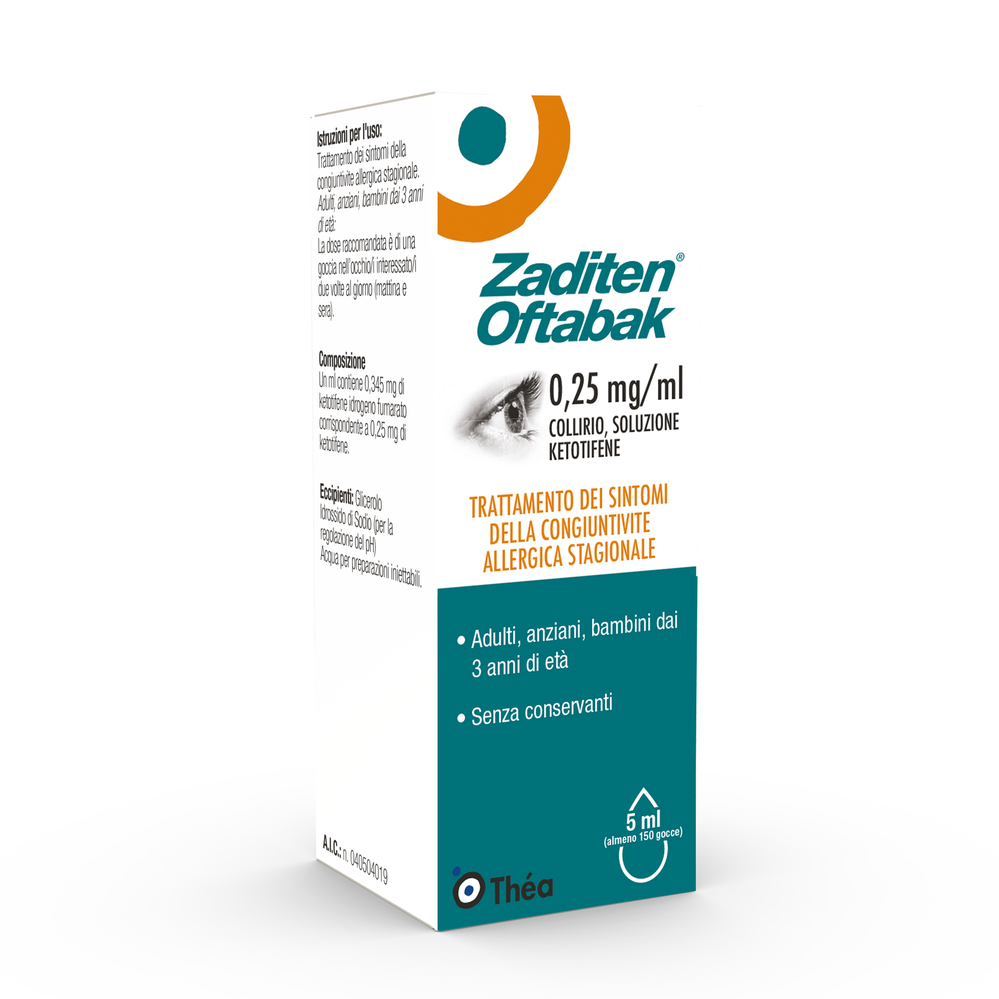 ZADITEN OFTABAK*COLLIRIO FL5ML - pharmaluna
