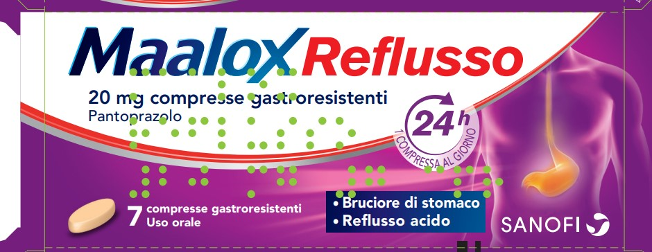 MAALOX REFLUSSO*7CPR 20MG - pharmaluna