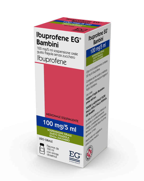 IBUPROFENE EG*FL 150ML FRAGOLA - pharmaluna
