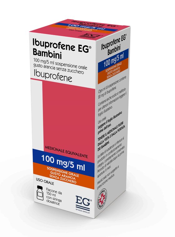 IBUPROFENE EG*FL 150ML ARANCIA - pharmaluna