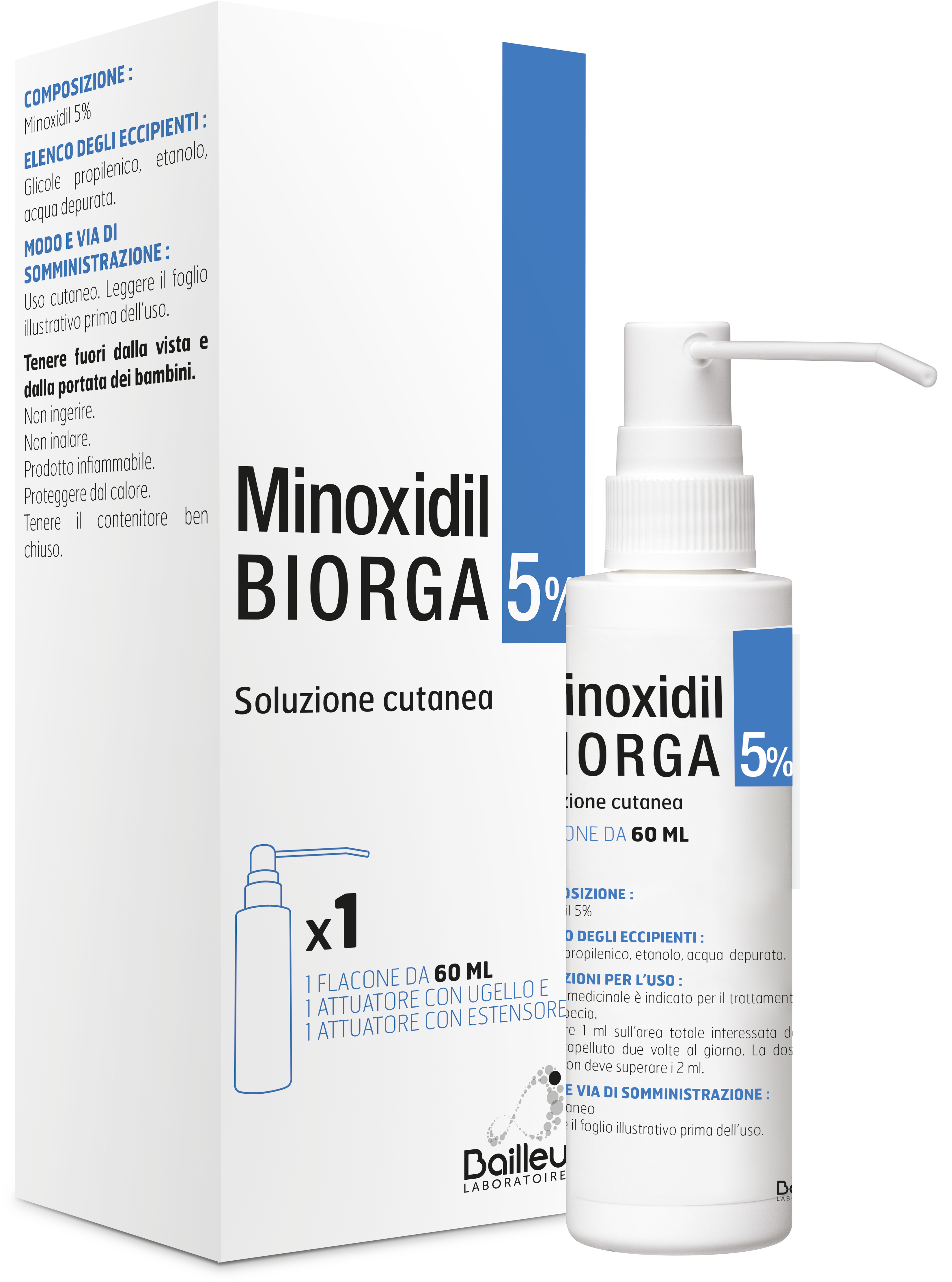 MINOXIDIL BIORGA*SOL CUT60ML5% - pharmaluna