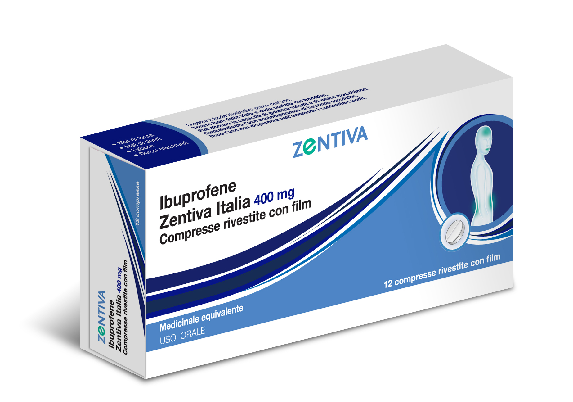 IBUPROFENE ZEN*12CPR 400MG - pharmaluna