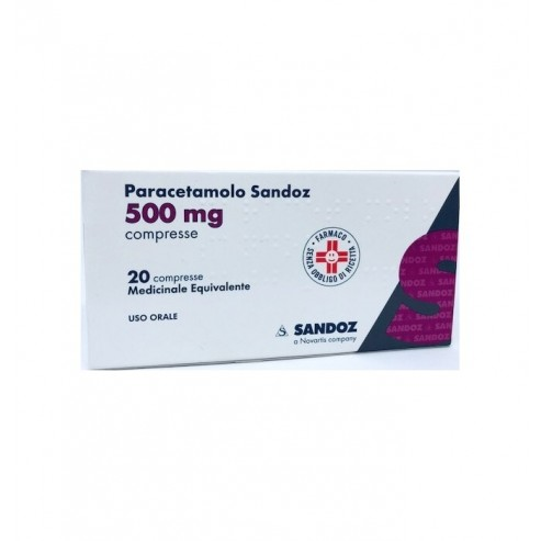 PARACETAMOLO SAND*20CPR 500MG - pharmaluna