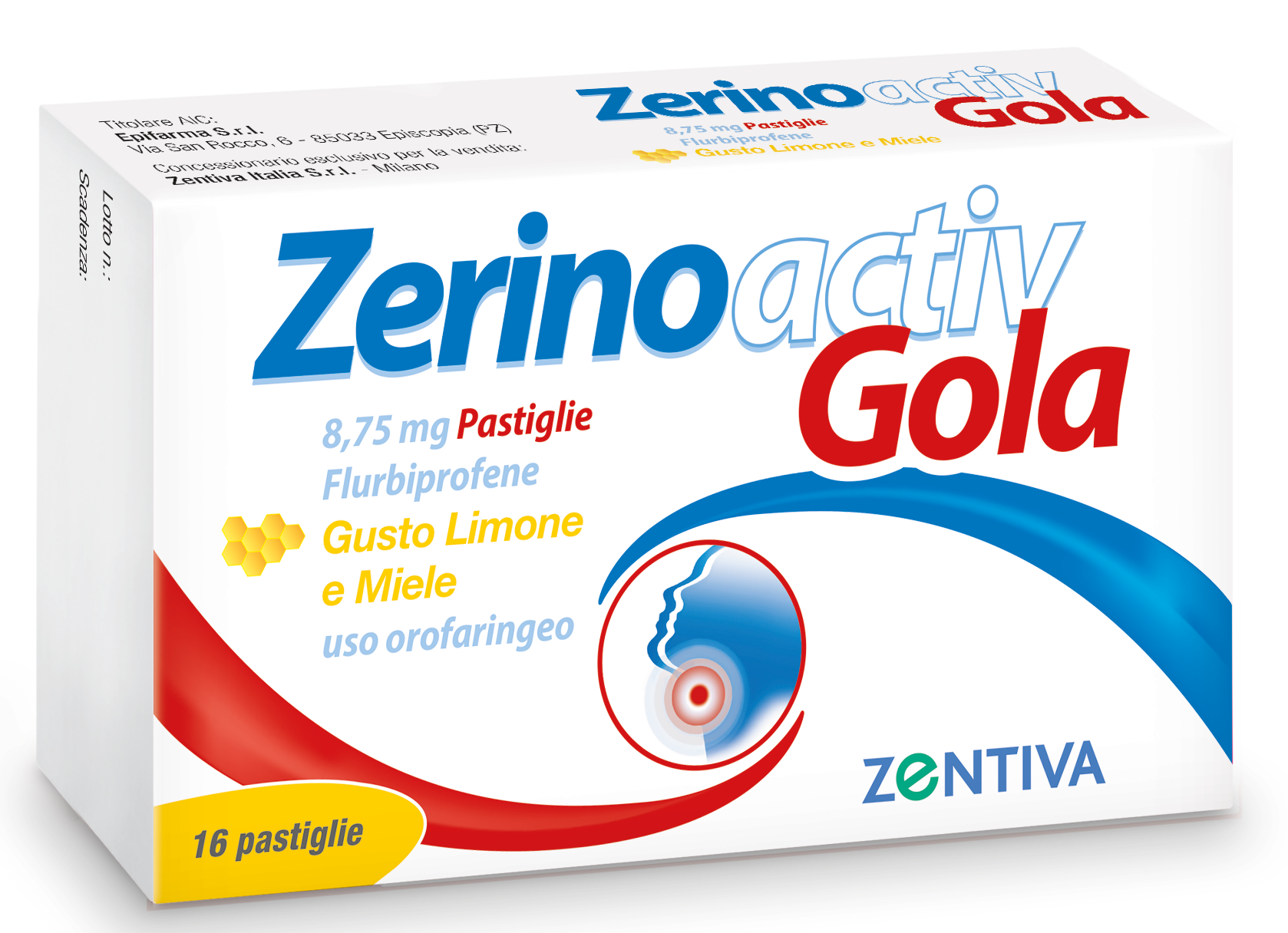 ZERINOACTIV GOLA*16PASTL LIM M - pharmaluna
