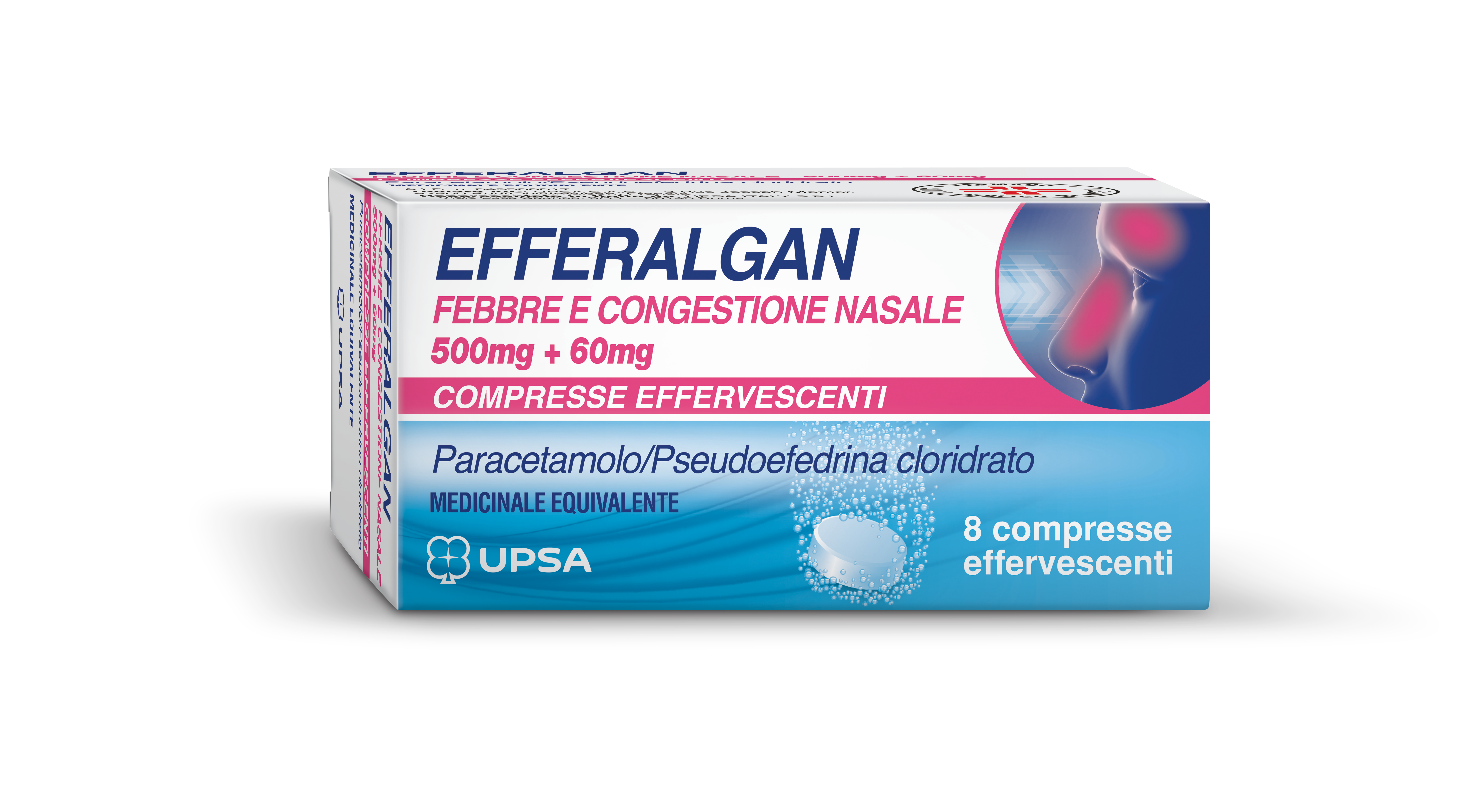 LEVIOFLU*8CPR EFF 500MG+60MG - pharmaluna