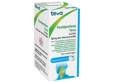 FLURBIPROFENE TE*OS SPRAY 15ML - pharmaluna