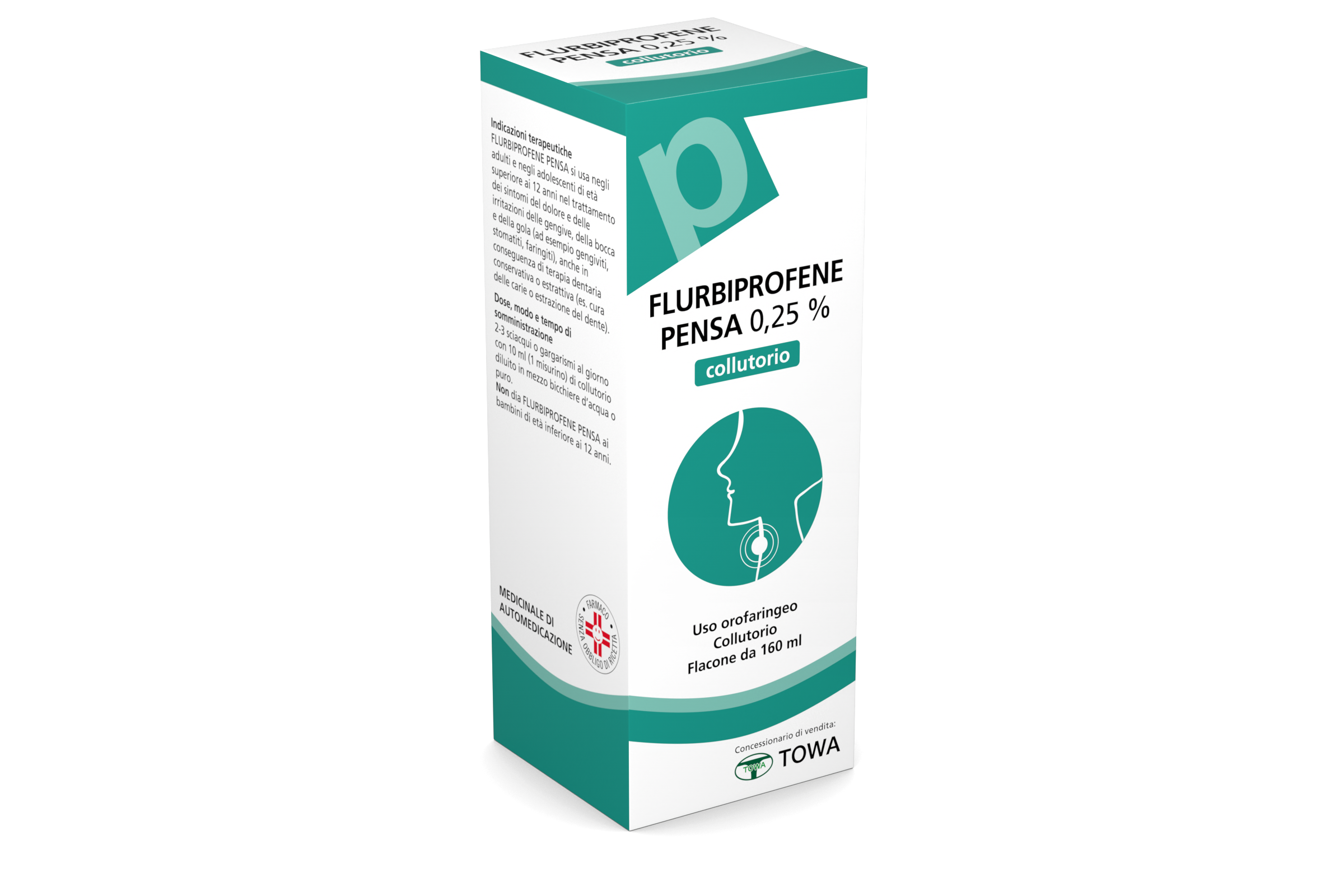 FLURBIPROFENE PE*COLLUT 160ML - pharmaluna