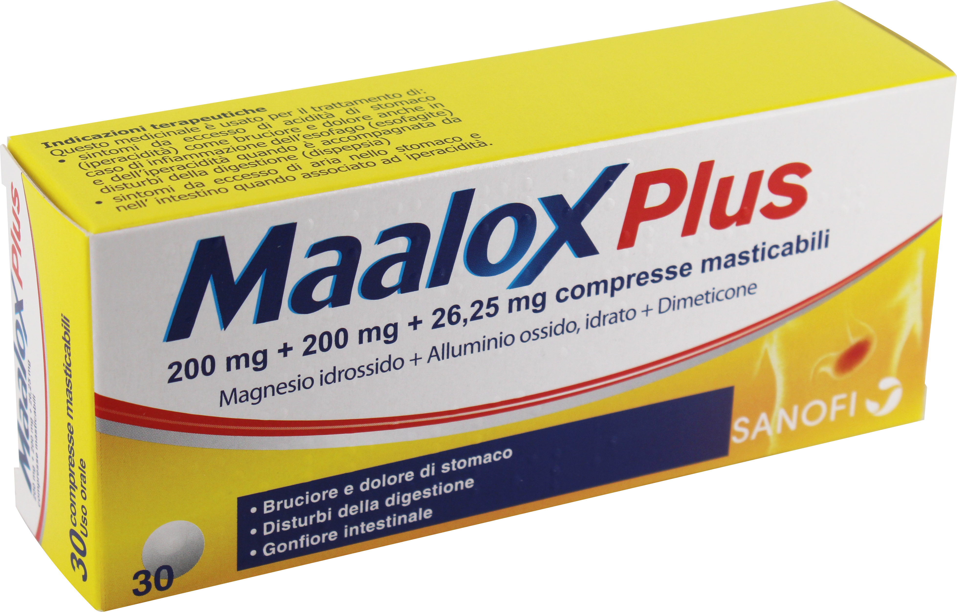 MAALOX PLUS*30CPR MAST - pharmaluna