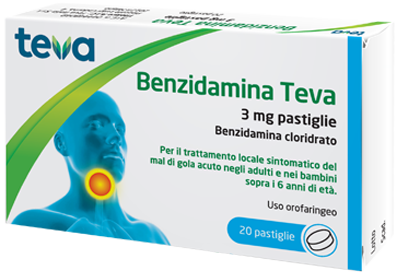 BENZIDAMINA TEVA*20PASTL 3MG - pharmaluna