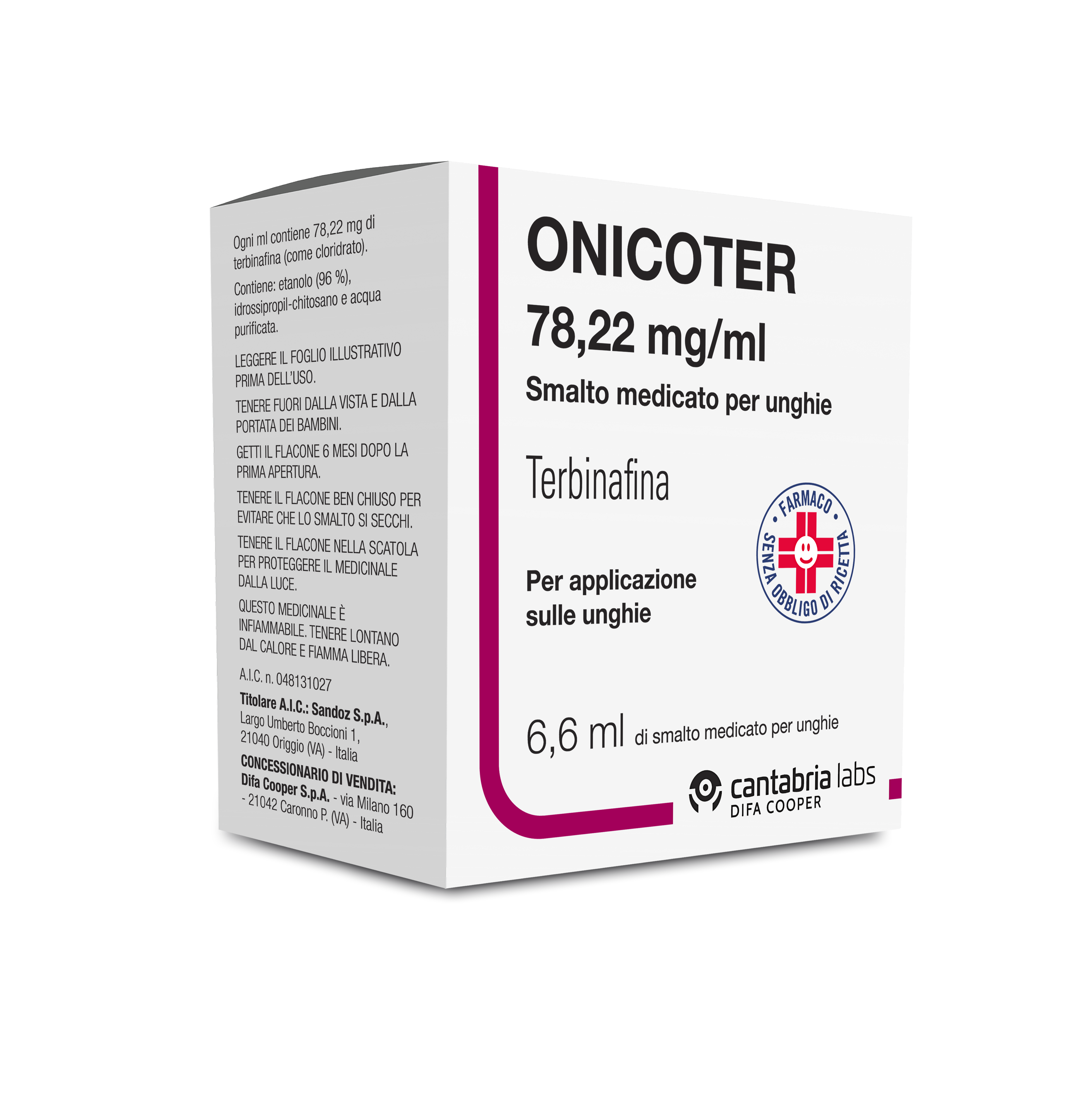 ONICOTER*SMALTO MED 1FL 6,6ML - pharmaluna