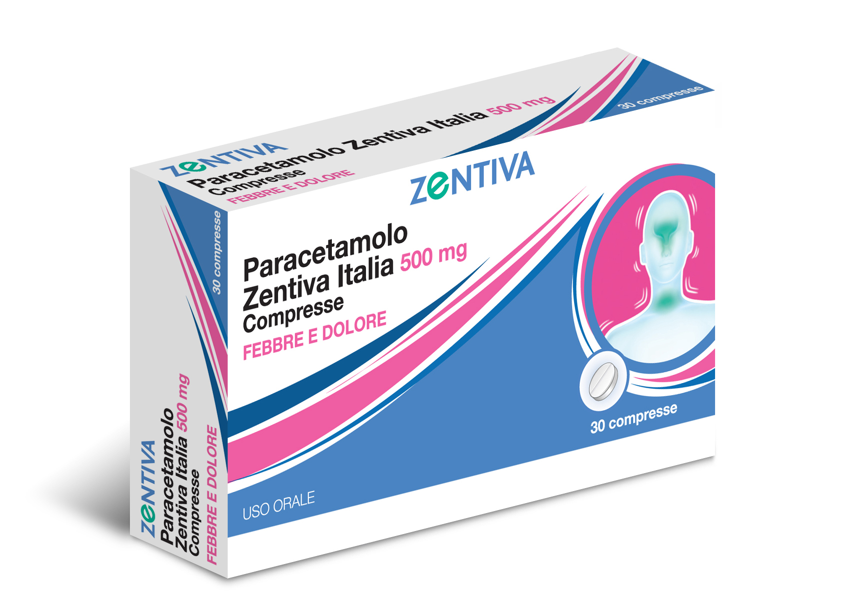 PARACETAMOLO ZEN*30CPR 500MG - pharmaluna