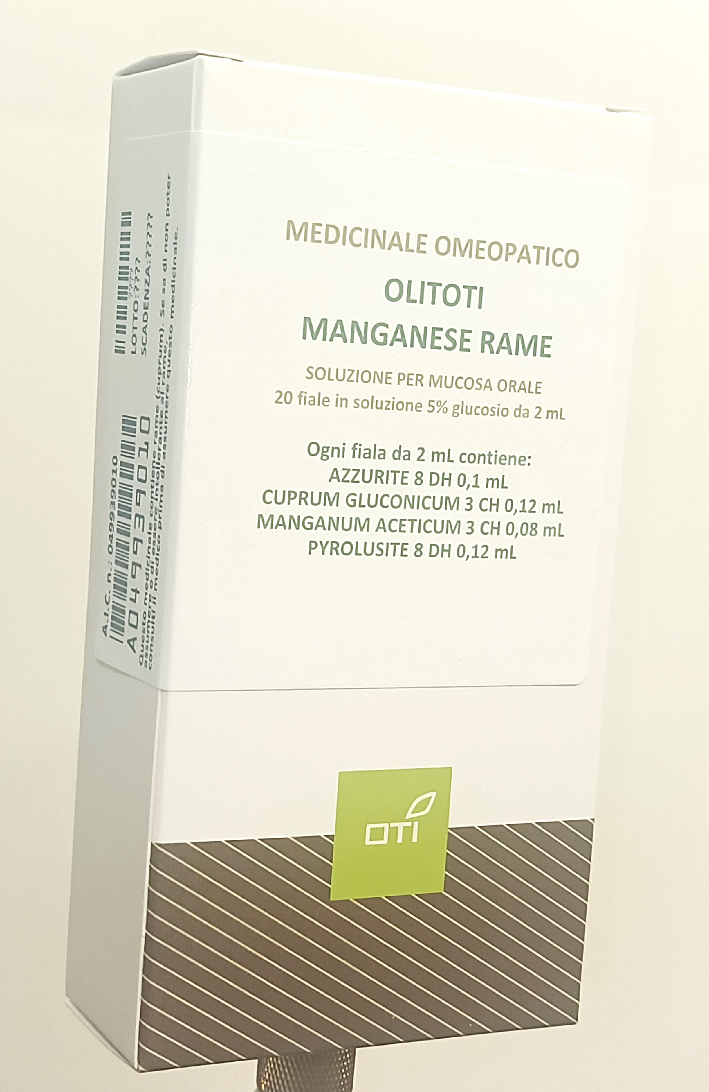 OLITOTI MANGANESE RAME*OS 20F - pharmaluna