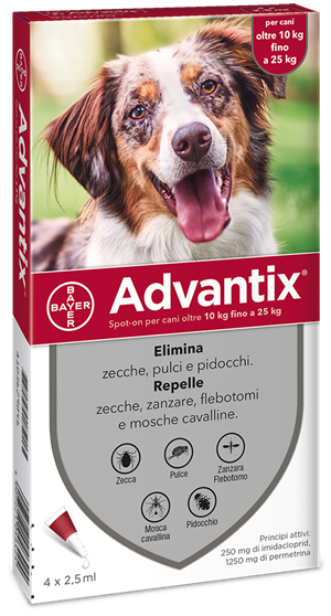 ADVANTIX SPOT ON*4PIP 10-25KG - pharmaluna