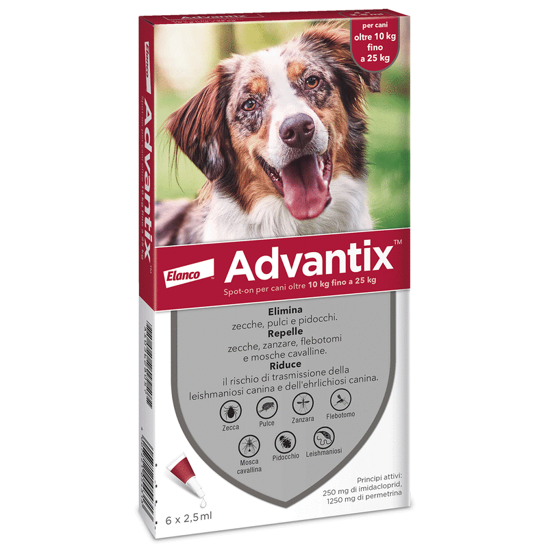 ADVANTIX SPOT ON*6PIP 10-25KG - pharmaluna