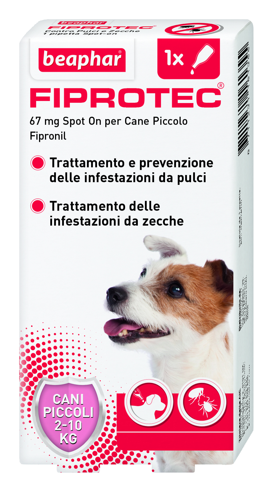 FIPROTEC*1PIP 2-10KG CANI - pharmaluna