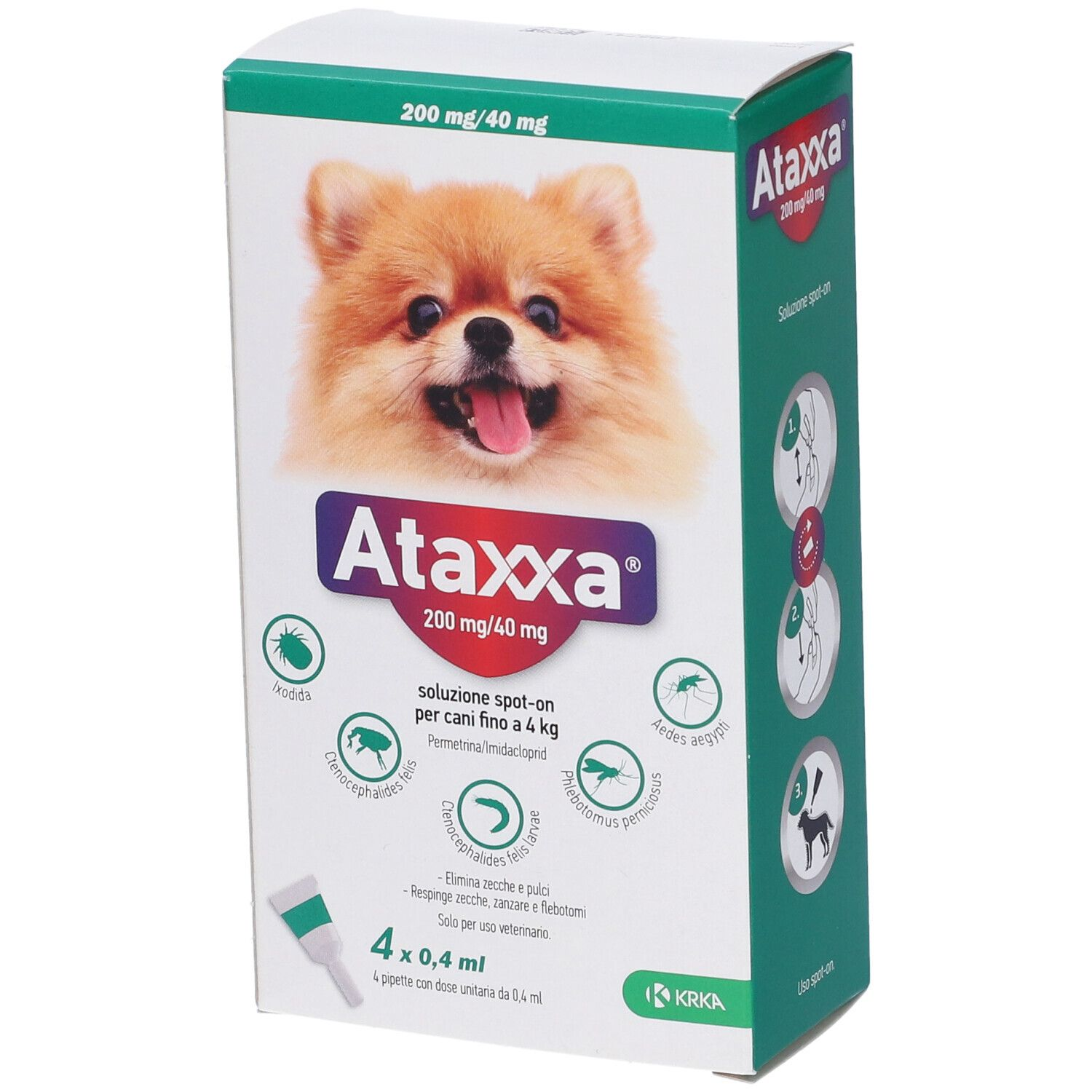 ATAXXA SPOTON*4PIP 0-4KG - pharmaluna