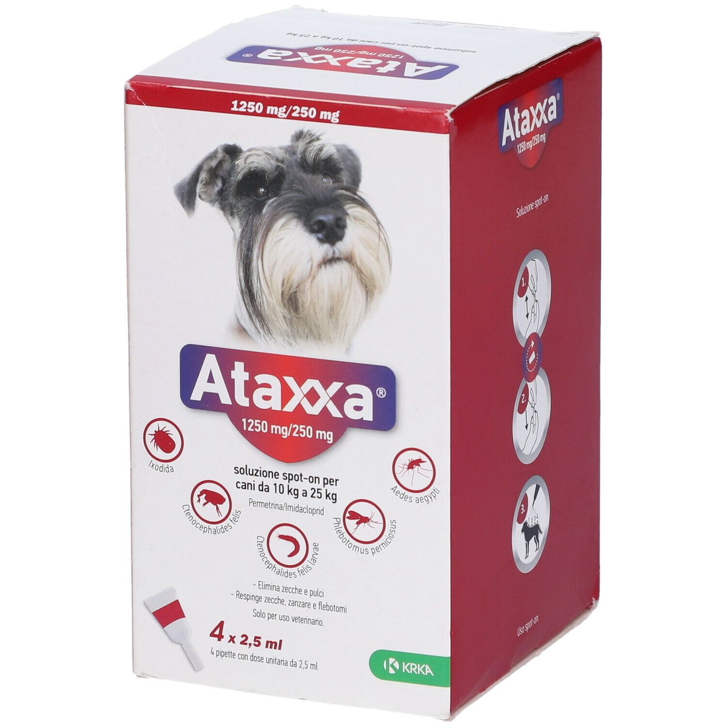 ATAXXA SPOTON*4PIP 10-25KG - pharmaluna