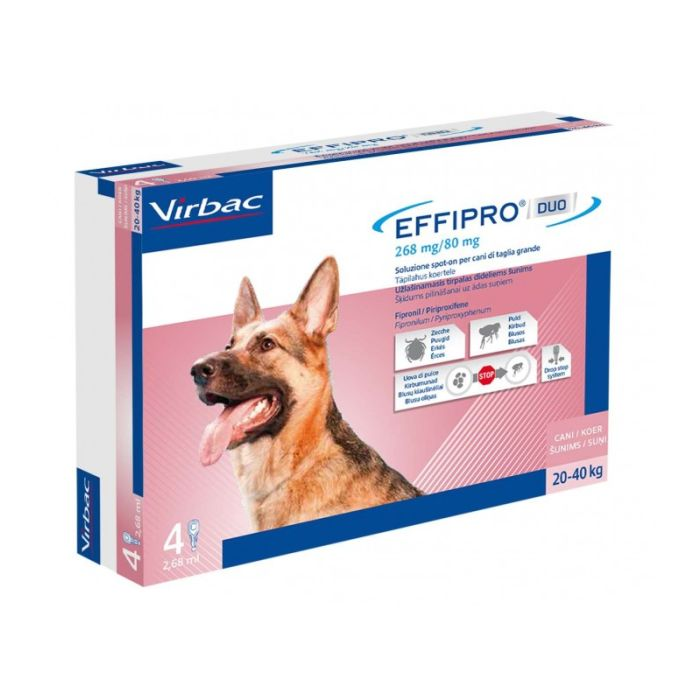 EFFIPRO DUO*4PIP 20-40KG CANI - pharmaluna