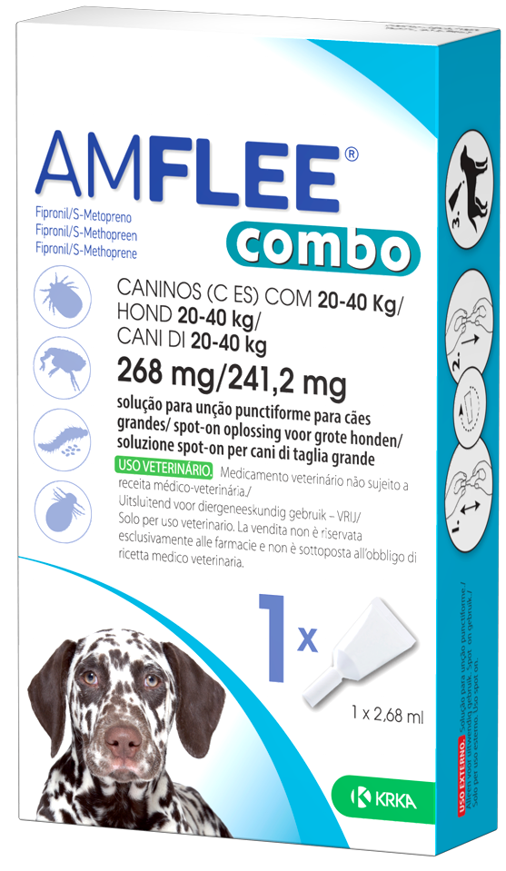 AMFLEE COMBO*3PIP 20-40KG CANI - pharmaluna