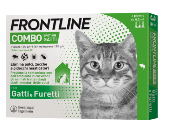 FRONTLINE COMBO*3PIP GATTI/FUR - pharmaluna