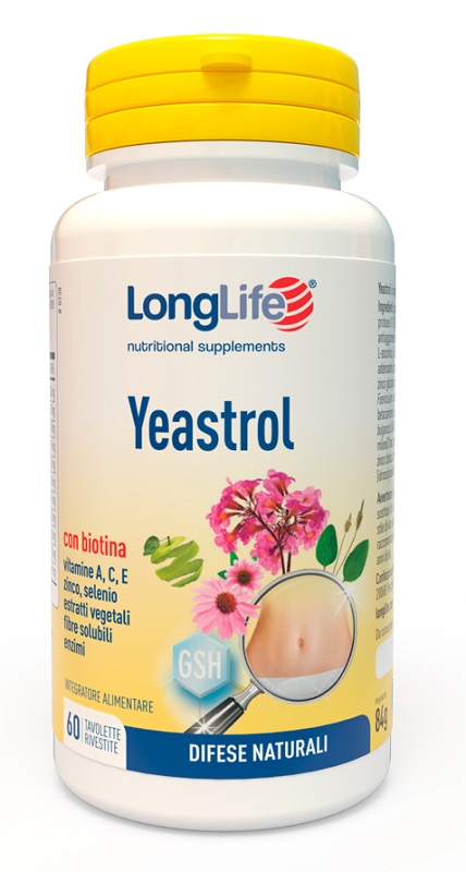 LONGLIFE YEASTROL 60 TAVOLETTE - pharmaluna