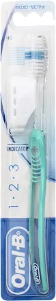 ORALB 123 INDICATOR SPAZZOLINO MANUALE SETOLE 35 MEDIE - pharmaluna