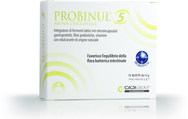 PROBINUL 5 12 BUSTINE 5 G AROMA CIOCCOLATO - pharmaluna