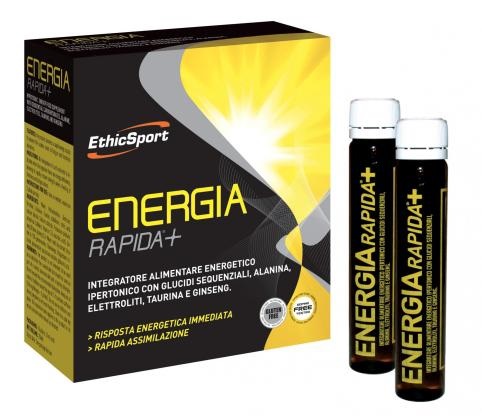 ETHICSPORT ENERGIA RAPIDA+ 10 FLACONCINI 25 ML - pharmaluna