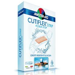 CEROTTO MASTER-AID CUTIFLEXMED STRIP TRASPARENTE IMPERMEABILE SUPPORTO IN POLIURETANO GRANDE 10 PEZZI - pharmaluna