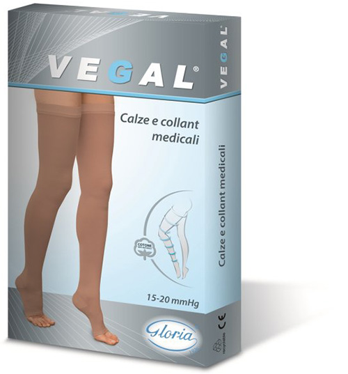 VEGAL CALZA C/COSC BEIGE M 1 PAIO - pharmaluna