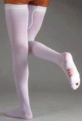 ALBERT ANDRE' ARTICOLO 700 KK6 CALZA AUTOREGGENTE A-G ANTITROMBOSI CON TASSELLO PUNTA APERTA LYCRA MM HG 18-24 COLORE BIANCO TAGLIA M-STANDARD - pharmaluna