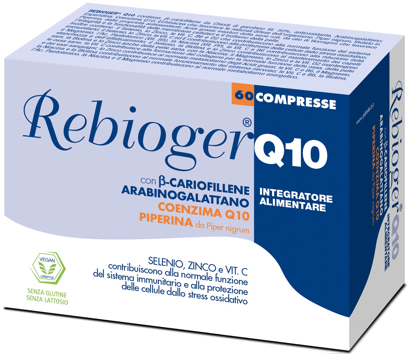 REBIOGER Q10 60 COMPRESSE - pharmaluna