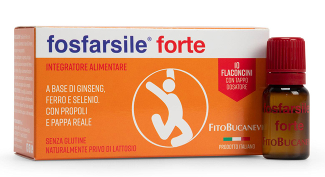 FOSFARSILE FORTE GINSENG 10 FLACONCINI - pharmaluna