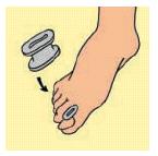 DIVARICATORE PER DITA DEI PIEDI GEL TOE SEPARATOR M - pharmaluna