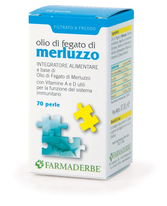 OLIO DI FEGATO DI MERLUZZO 70 PERLE - pharmaluna