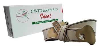CINTO ERNIARIO IDEAL IN TESSUTO ELASTICO FORTE DESTRO GRIGIO FRANGIATO 105CM - pharmaluna