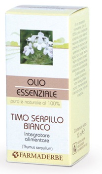 FARMADERBE OLIO ESSENZIALE TIMO SERPILLO BIANCO 10 ML - pharmaluna