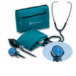 SFIGMOMANOMETRO ANEROIDE MANUALE DA BRACCIO CON FONENDOSCOPIO MODELLO POCKET  ALTA PRECISIONE  BRACCIALE IMPERMEABILE REGOLABILE  VALVOLA DI RILASCIO PROFESSIONALE - pharmaluna